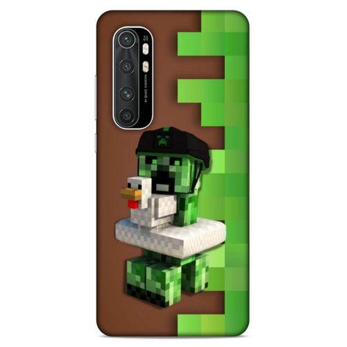 Lopard Xiaomi Mi Note 10 Lite Uyumlu Kılıf PiXel (35) Fit Design Kılıf Creeper