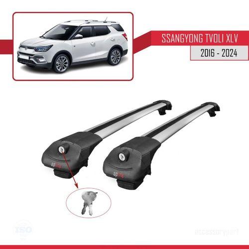 Ssangyong Tivoli XLV 2016 ve Sonrası ile uyumlu ACE-1 Ara Atkı Tavan Barı GRİ
