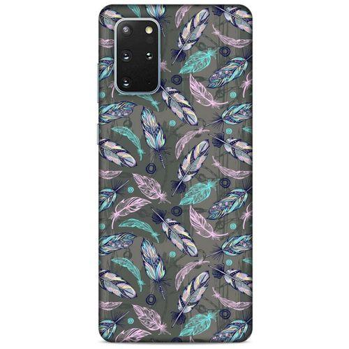 Samsung Galaxy S20 Plus Kılıf Desenli Özel Seri Tüyler (6) Silikon Kılıf