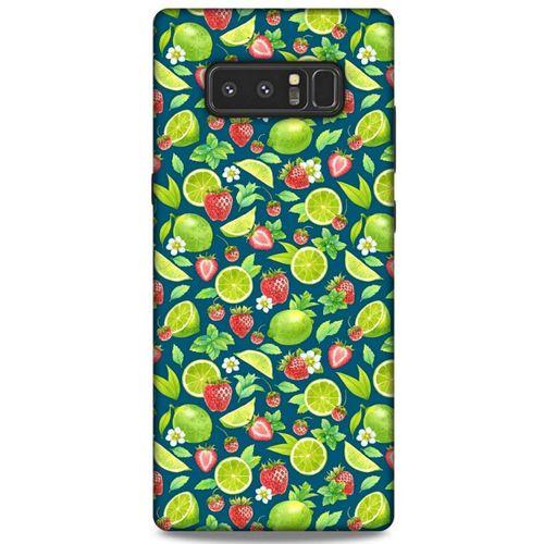 Frutix Çilek Lime  01 Samsung Galaxy Note 8 Kılıf Desenli Silikon