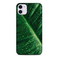 Lopard Apple Iphone 11 Uyumlu Kılıf Bahar (31) TPU Kılıf Nemli Yaprak