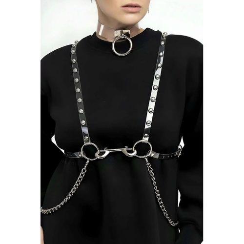 Şık - Şeffaf Kemer ve Choker Takım - APFT826