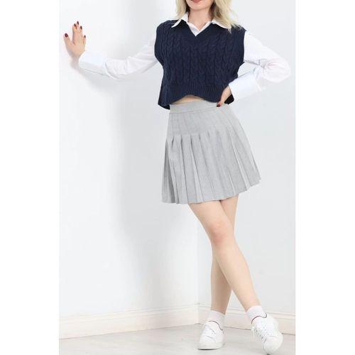 pilelistore Pileli Etek Gri