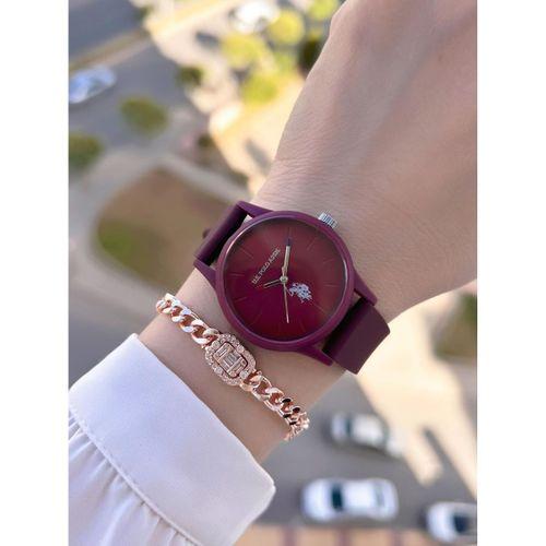 U.S.POLO ASSN Silikon Kordon 3 Atm Suya Dayanıklı Spor Kadın Kol Saati USPA.2089.B05