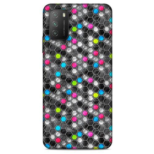 Lopard Xiaomi Poco M3 Uyumlu Kılıf Geometrix (13) Silikon Kap