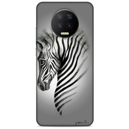Lopard İnfinix Note 7 Uyumlu Kılıf Y.Liva-2020 Seri Zebra Shockproof Kılıf