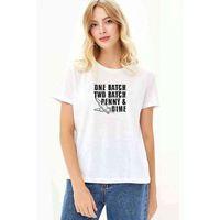 Punisher One Batch Two Batch Baskılı Beyaz Kadın Tshirt