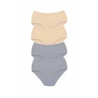 4 Adet Tutku Kadın Yüksek Bel Bato Kalın Lastik Külot S8