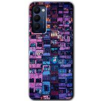 Tecno Camon 18 Kılıf HD Desen Baskılı Arka Kapak - Şehir Görünümü + Kırılmaz Cam