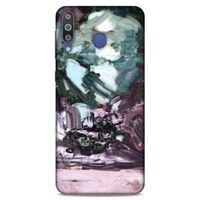 Lopard Samsung Galaxy M30 Uyumlu Kılıf Soyut Sanat (39) Baskılı Liquid Crystal Kılıf