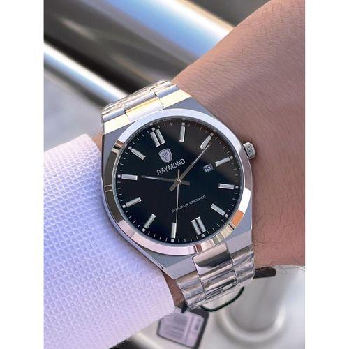 Raymond Nişan Ve Damatlara Özel Çelik Kordon 2 Yıl Garantili 5 Atm Erkek Kol Saati+Bileklik RMD.24