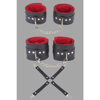 Siyah Kırmızı Harness Fantezi Aksesuar Set