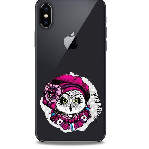 Zoologix (91) Apple Iphone X Şeffaf Kılıf Silikon Desenli