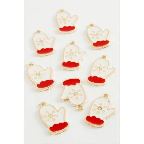 Eldiven Yılbaşı Mineli Kolye Ucu 1 Adet