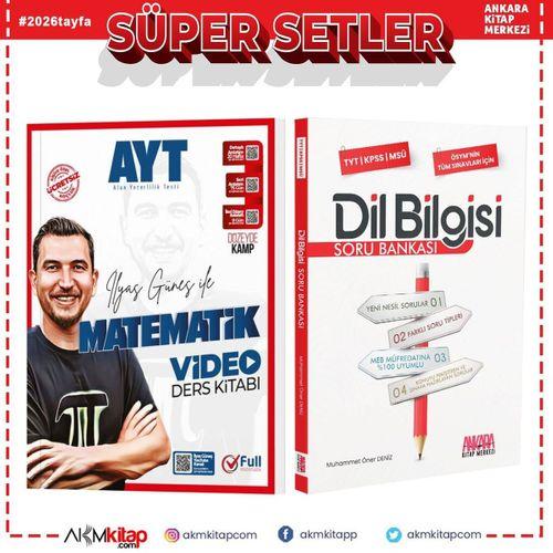 Full Matematik AYT Matematik Video Ders Kitabı ve AKM Dil Bilgisi Soru Bankası Seti 2 Kitap