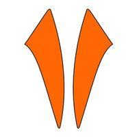 SEVGENT Cg Florasan Turuncu Çamurluk Yan Sticker