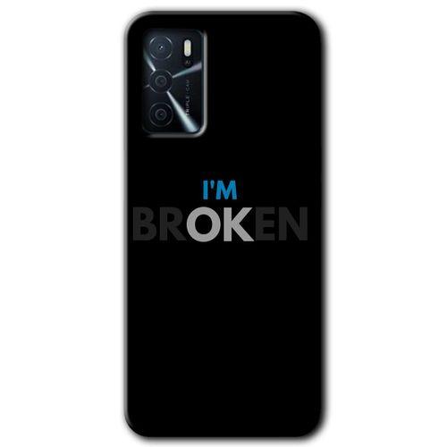 Oppo A16 Kılıf HD Desen Baskılı Arka Kapak - Im Broken