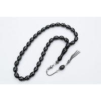 Oltu Taşı Beyzi Çemberli Burgu İşlemeli Tespih