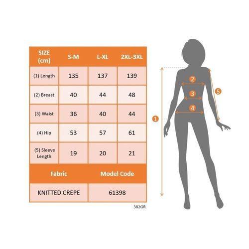 Kadın Kısa Kollu Bisiklet Yaka Puantiyeli Maksi örme Krep Elbise