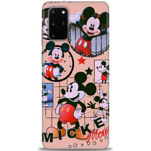 Samsung Galaxy S20 Plus Kılıf HD Baskılı Kılıf - Mickey Mouse + Tam Ekran Koruyucu