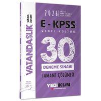 2026 E KPSS Tüm Adaylar İçin Genel Kültür Vatandaşlık Tamamı Çözümlü 30 Deneme Sınavı Yediiklim Yayınları