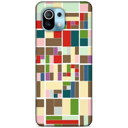 Lopard Xiaomi Mi 11 Uyumlu Kılıf Soyut Sanat (47) Crystal Flex Kılıf Baskılı