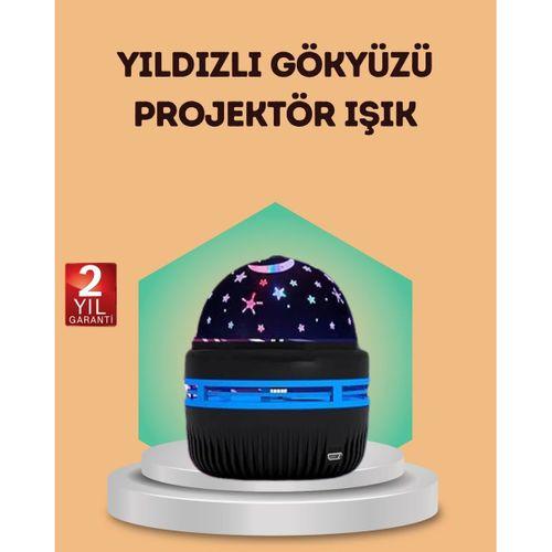 Usb Galaxy Projektör Lamba – Romantik Atmosfer, Çocuk Odası, Parti Ve Düğün Işığı