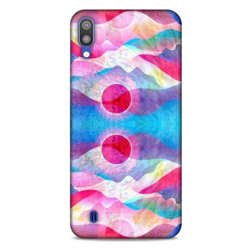 Samsung Galaxy M10 Kılıf Pastel Renkler (20) Koruyucu Kılıf Fuşya Mavi