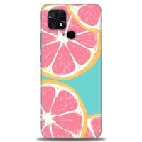 Xiaomi Poco C40 Kılıf HD Baskılı Kılıf - Pembe Limon + Tam Ekran Koruyucu