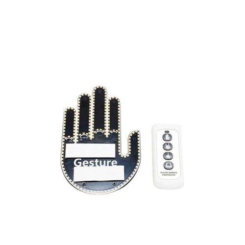 Pilli Led Işık Araç Camı İçin Uzaktan Kumandalı El Simgesi
