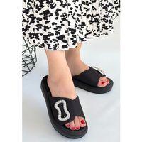 Rale Siyah Streç Tokalı Terlik