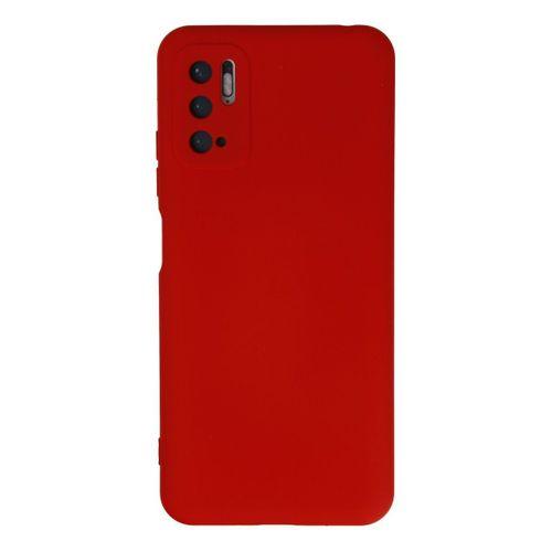 Newface Xiaomi Poco M3 Pro Kılıf Nano içi Kadife  Silikon - Kırmızı