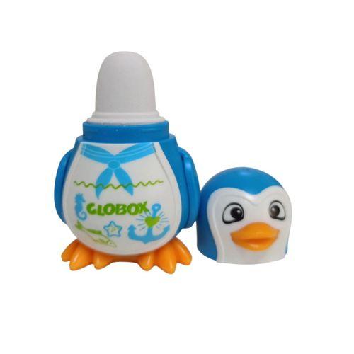 GLOBOX KALEMTRAŞ+SİLGİ (PENGUEN) ( Mavi )