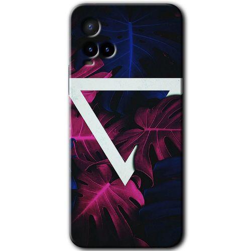 Vivo Y21 Kılıf HD Desen Baskılı Arka Kapak+Temperli Cam - Mekanik Yaprak