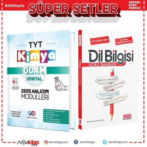Orbital TYT Kimya Konu ve AKM Dil Bilgisi Soru Bankası Seti 2 Kitap