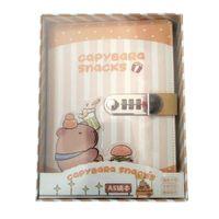 Capybara Snacks Şifreli Kilitli Defter A5 14X20,5