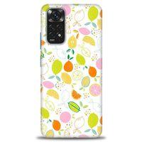 Xiaomi Redmi Note 11 Kılıf HD Baskılı Kılıf - Renkli Limonlar + Tam Ekran Koruyucu