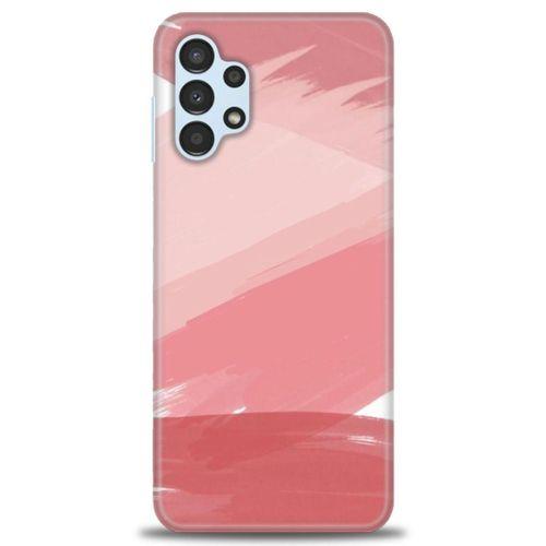 Samsung Galaxy A13 4G Kılıf HD Baskılı Kılıf - Pembe Palet + Tam Ekran Koruyucu