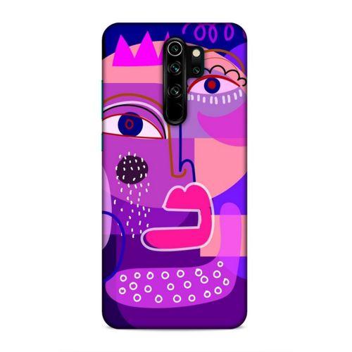 Xiaomi Redmi Note 8 Pro Uyumlu Kılıf Face'X 34 Slim Armor Kılıf Mor