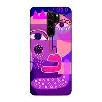 Xiaomi Redmi Note 8 Pro Uyumlu Kılıf Face'X 34 Slim Armor Kılıf Mor