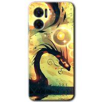 Potkal Hediye Fabrikası Xiaomi Redmi Note 11E HD Baskılı Kılıf + 9D Tam Ekran Koruyucu - Digital Dragon