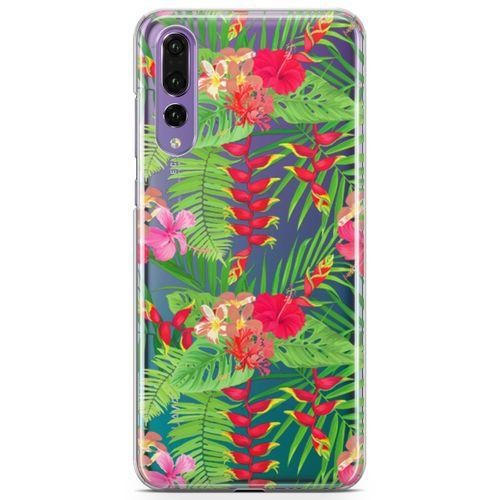 Huawei P20 Pro Kılıf Hatmi Çiçeği Arka Kapak Koruma Desenli Full Koruyucu