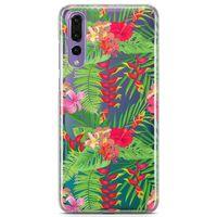 Huawei P20 Pro Kılıf Hatmi Çiçeği Arka Kapak Koruma Desenli Full Koruyucu