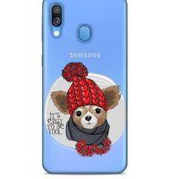 Zoologix (96) Samsung Galaxy A40 Şeffaf Kılıf Silikon Desenli