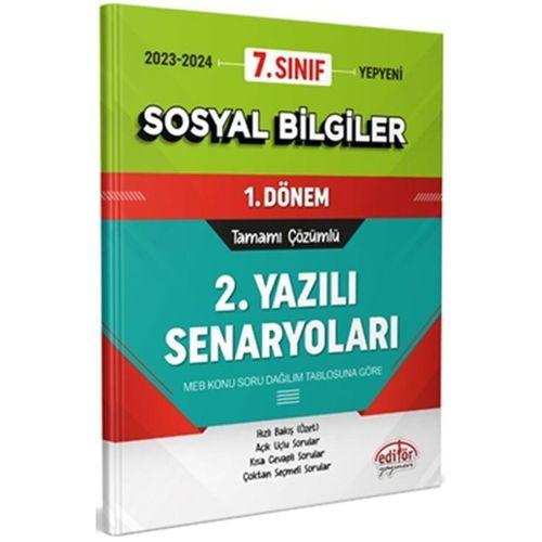 7. Sınıf Sosyal Bilgiler 1. Dönem Ortak Sınavı 2. Yazılı Senaryoları Tamamı Çözümlü Editör Yayınları