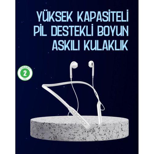 Usb Şarjlı Uzun Ömürlü Boyun Askılı Bluetooth Kulaklık