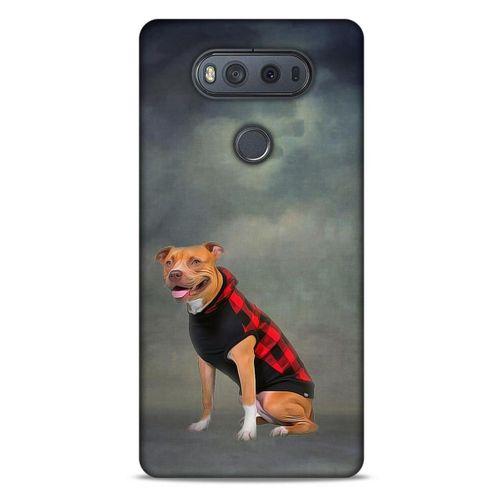 LG K61 Kılıf Köpek Kıyafetleri (31) TPU Kılıf Pitbull Yelek