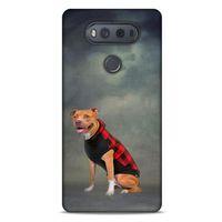 LG K61 Kılıf Köpek Kıyafetleri (31) TPU Kılıf Pitbull Yelek