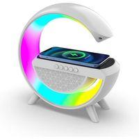 Zhltools Kablosuz Şarj Standlı 5w Rgb Aydınlatmalı Bluetooth Hoparlör