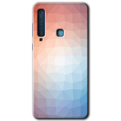 Samsung Galaxy A9 2018 Kılıf HD Desen Baskılı Arka Kapak - Polygon Graident 3